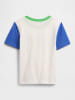 GAP Shirt in Weiß/ Dunkelblau/ Grün