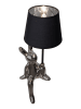 näve Lampa stołowa "Helge" w kolorze srebrno-czarnym - wys. 45 x Ø 18 cm