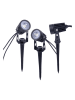 näve 3er-Set: LED-Gartenstecker in Schwarz - (H)9 x Ø 4 cm