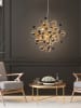 näve Hanglamp "Explosion" goudkleurig - Ø 65 cm