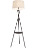 näve Standleuchte "Tora" in Creme/ Braun - (H)158 x Ø 51 cm