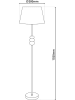 näve Staande lamp zwart/bruin/grijs - (H)155 x Ø 38 cm