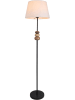 näve Staande lamp zwart/bruin/grijs - (H)155 x Ø 38 cm