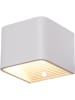 näve Ledwandlamp op accu "Cube" wit - (B)10 x (H)8 x (D)10 cm