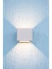 näve Ledwandlamp op accu "Cube" wit - (B)10 x (H)8 x (D)10 cm