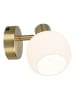 näve Wandleuchte "Learta" in Weiß/ Gold - (H)83 cm