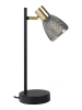 näve Lampa stołowa "Lindita" w kolorze szaro-czarnym - wys. 35,5 cm