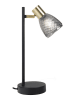 näve Lampa stołowa "Lindita" w kolorze szaro-czarnym - wys. 35,5 cm