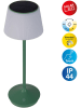 näve Solar-Akku-Tischleuchte "Emmi" in Grün/ Weiß - EEK E (A bis G)