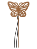 näve 3er-Set: Solar-Bodenspieße "Butterfly" in Hellbraun - (H)52 cm