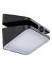 näve Solarwandlamp "Hürth" zwart - (B)21 x (H)11 x (D)11 cm