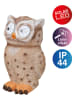 näve Solar-Dekoleuchte "Bubo" in Hellbraun - (H)18 cm