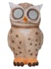 näve Solar-Dekoleuchte "Bubo" in Hellbraun - (H)18 cm