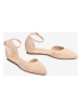 Unisa Leren ballerina's beige