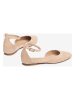 Unisa Leren ballerina's beige