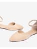 Unisa Leren ballerina's beige