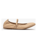 Unisa Leder-Spangenballerinas in Beige