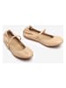 Unisa Leder-Spangenballerinas in Beige