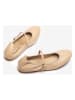 Unisa Leder-Spangenballerinas in Beige
