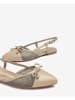 Unisa Leder-Slingballerinas in Beige