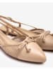 Unisa Leder-Slingballerinas in Beige