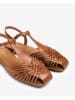 Unisa Leder-Halbsandalen in Braun