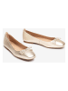 Unisa Leder-Ballerinas in Gold