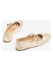 Unisa Leder-Spangenballerinas in Gold