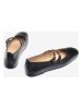 Unisa Leder-Spangenballerinas in Schwarz