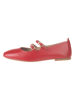 Unisa Leder-Ballerinas in Rot