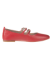 Unisa Leren ballerina's rood
