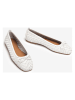 Unisa Skórzane baleriny w kolorze białym