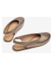 Unisa Leder-Slingballerinas in Gold