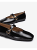 Unisa Leder-Spangenballerinas in Schwarz