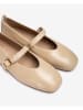 Unisa Leder-Spangenballerinas in Beige