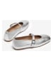 Unisa Leder-Spangenballerinas in Silber