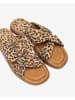 Unisa Leren slippers lichtbruin/bruin