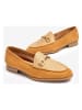 Unisa Leder-Mokassins in Hellbraun/ Beige