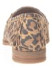 Unisa Leder-Slippers in Braun