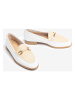 Unisa Leren mocassins wit/crème