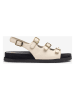 Unisa Leren sandalen crème