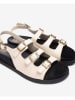 Unisa Leren sandalen crème