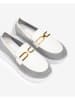 Unisa Leren mocassins wit/grijs