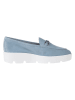 Unisa Leren mocassins lichtblauw