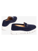 Unisa Leren mocassins donkerblauw