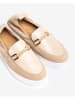 Unisa Skórzane mokasyny w kolorze beżowym