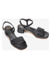 Unisa Leren haksandalen zwart