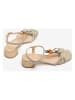 Unisa Leder-Sandaletten in Creme