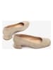 Unisa Leder-Pumps in Creme
