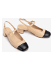 Unisa Leren pumps beige/zwart